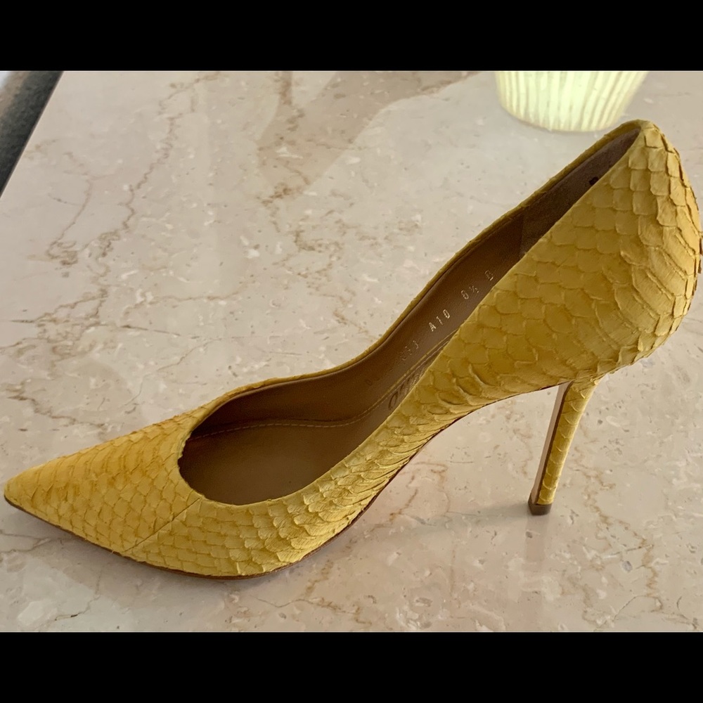 Salvatore Ferragamo Yellow Python Snake - Picture 4 of 7